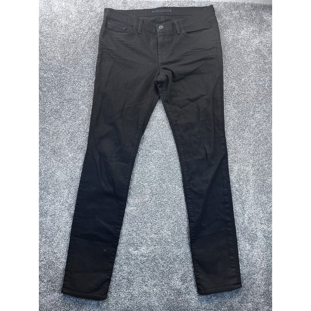 JBrand Pants Womens‎ 32 Denim Super Skinny Leg Slim Fit Mid Rise Pocket Black